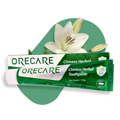 Orecare Chinese Herbal Zahncreme - Spearmint | Natürliche Zahnpflege mit Kräuterextrakten | 135 g