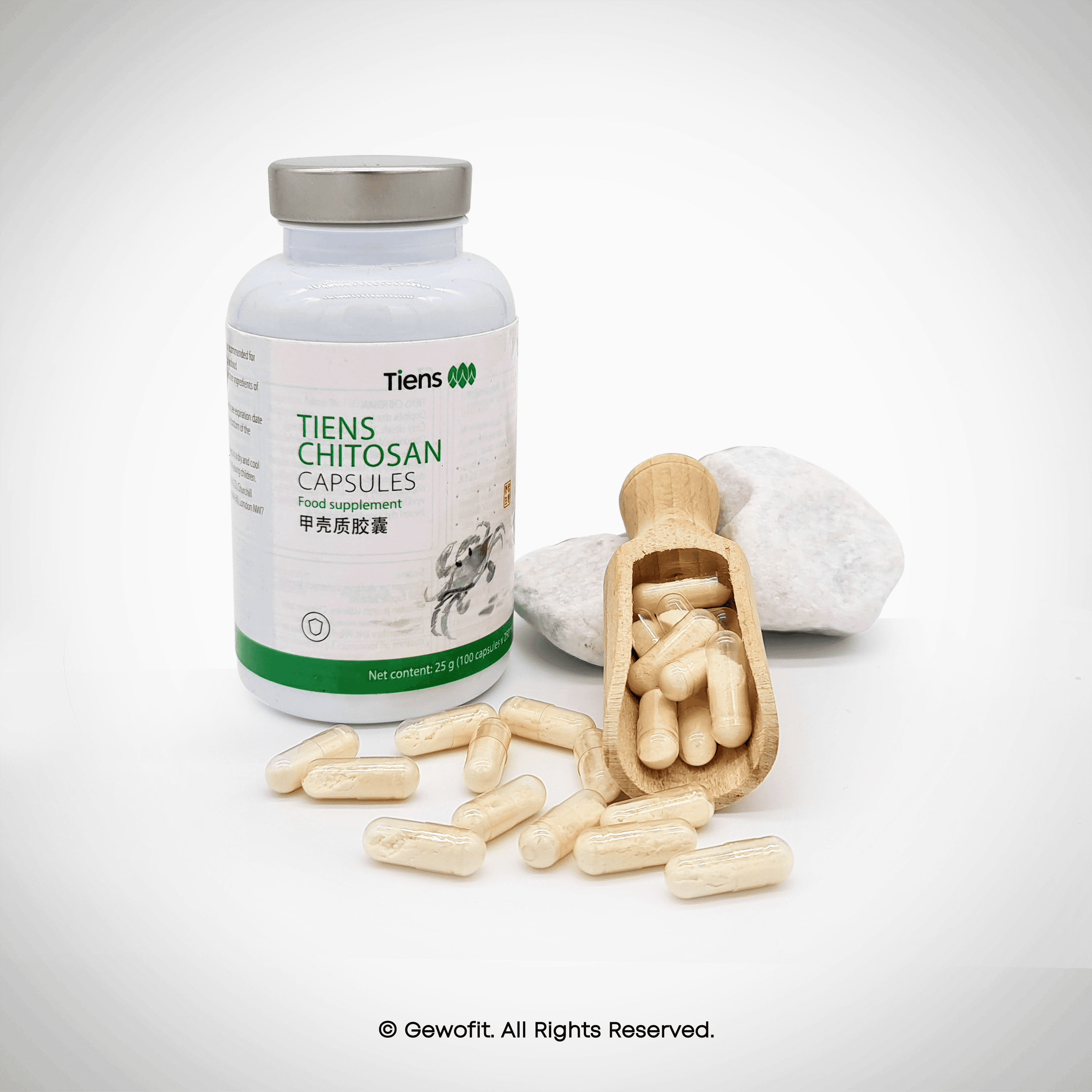 Tiens Chitosan Kapseln Schalentiere 100 Kapseln Nahrungsergänzungsmittel - gewofit