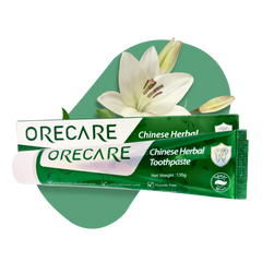 Orecare Chinese Herbal Zahncreme - Spearmint | Natürliche Zahnpflege mit Kräuterextrakten | 135 g